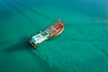 Than Mayom Bridge, Sunken and drowning boats in koh Chang, Trat, Thailand