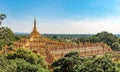 Thanboddhay pagoda, unique temple housing over 500000 images of the Buddha, Monywa, Myanmar Royalty Free Stock Photo