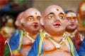 Thanjavur doll, Traditional Indian bobblehead or roly-poly toy made of terracotta material. Royalty Free Stock Photo