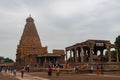 Thanjavur, India - December 11th 2022: Thanjavur Big Temple. Brihadeeswara Temple, Thanjavur, Tamilnadu , India. Load Shiva Temple