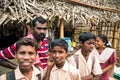 THANJAVUR, INDIA - FEBRUARY 13: An unidentified school children