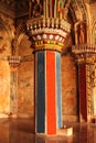 Ornamental sculptures and pillars in ministry hall- dharbar hall- of the thanjavur maratha palace