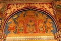 Nice old painting that is called tanjore painting in ministry hall- dharbar hall- of the thanjavur maratha palace