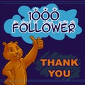 Thank 1000 followers