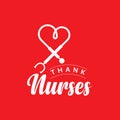 Thank Nurses Vector Template Design Illustration