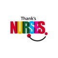 Thanks Nurses Vector Template Design Illustration