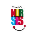 Thanks Nurses Vector Template Design Illustration