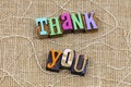 Thank you personal appreciation help thanks grateful gratitude courtesy manners Royalty Free Stock Photo