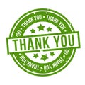 Thank You Badge. Eps10 Vector Stamp