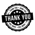 Thank You Badge. Eps10 Vector Stamp