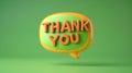 The Thank You Balloon. AI generated Royalty Free Stock Photo