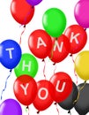 Thank You balloons floating Royalty Free Stock Photo