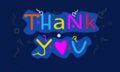 thank you banner template backround illustration