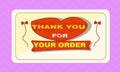 thank you banner template backround illustration