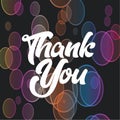 Thank you banner template Premium Vector