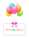 Thank you card Royalty Free Stock Photo