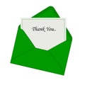 Thank you card Royalty Free Stock Photo