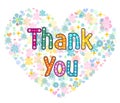 Thank you card design Royalty Free Stock Photo