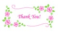 Thank you card floral