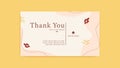 simple abstract thank you card template, customer business card