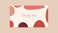 thanks card vector illustration, simple abstract design template