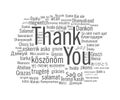 Thank you collage in 50+ languages Royalty Free Stock Photo