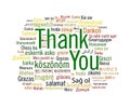 Thank you collage in 50+ languages Royalty Free Stock Photo