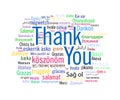 Thank you collage in 50+ languages Royalty Free Stock Photo