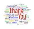 Thank you collage in 50+ languages Royalty Free Stock Photo