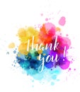 Thank you colorful splash Royalty Free Stock Photo