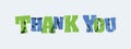 Thank You Concept Stamped Word Art Illustration