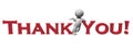 Thank You - 3D text in red and 3D people