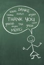 Thank You in different languages Royalty Free Stock Photo