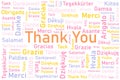 Thank you different languages word collage Royalty Free Stock Photo