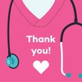 Thank you doctors and nurses - concept illustration