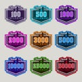 Thank You Followers Badge Set