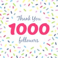 Thank you 1000 followers network post