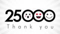 Thank you 25000 followers numbers.