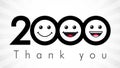 Thank you 2000 followers numbers.