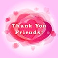 Thank you friends for followers greeting card