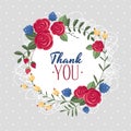 Thank you gift card Royalty Free Stock Photo