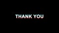 Thank you glitch effect text digital TV Distortion 4K Loop Animation