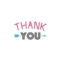 Thank you gratitude feeling emotions text lettering vector badge thanksfull quote phrases message