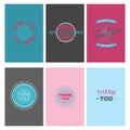 Thank you gratitude feeling emotions text lettering vector card design thanksfull quote phrases message