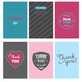 Thank you gratitude feeling emotions text lettering vector card design thanksfull quote phrases message