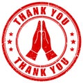 Thank you, gratitude hands gesture