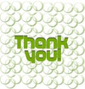 Thank you greeting card icon Royalty Free Stock Photo