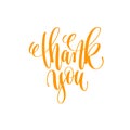 Thank you - hand lettering calligraphy positive quote design