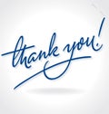 THANK YOU hand lettering (vector)