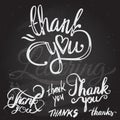 'thank you' hand lettering - handmade calligraphy